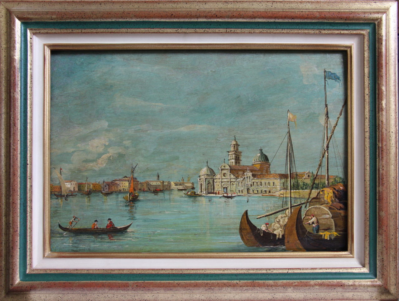 Vue de Venise, copie d'anciens, après restauration.